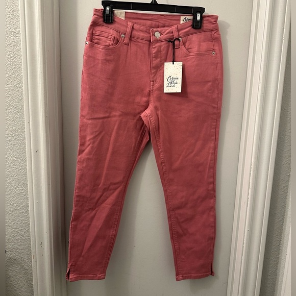NWT COSMIC BLUE LOVE
Milo Side Split Capri Skinny Jean in Flamingo Pink - Picture 1 of 13